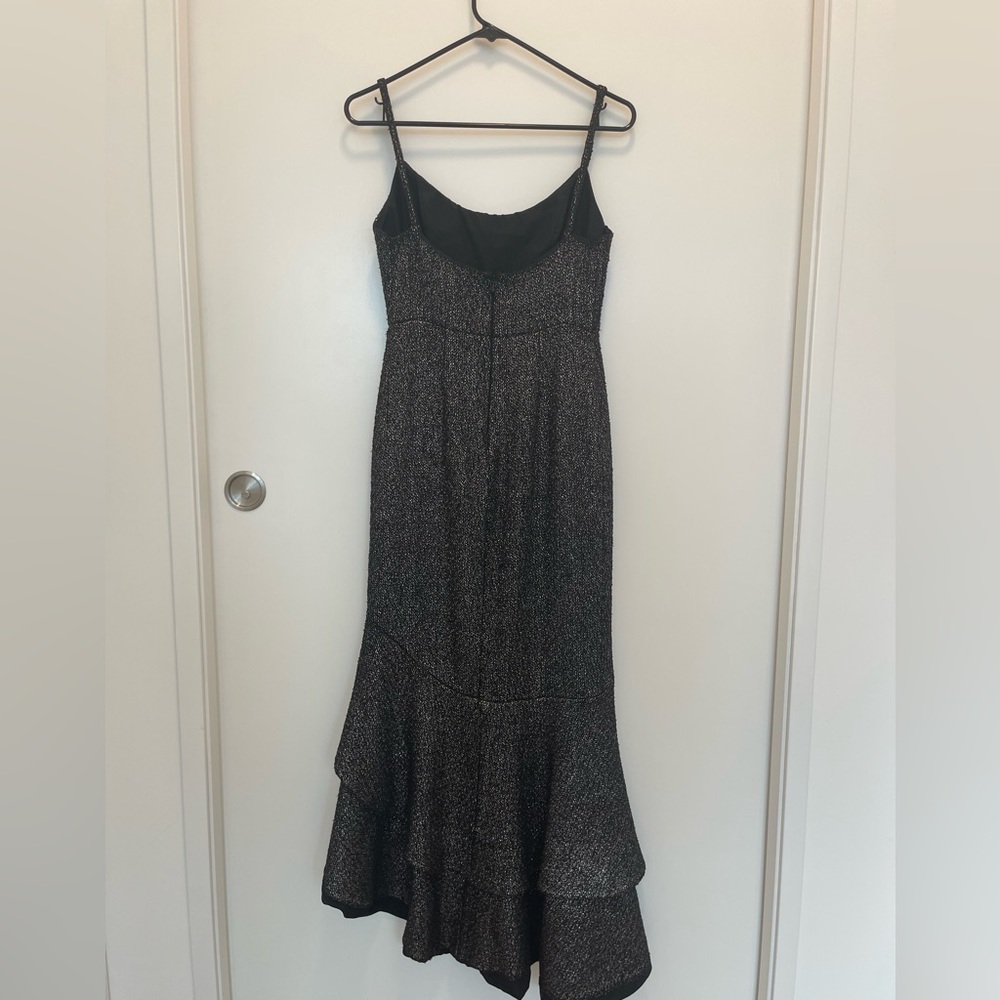 Hutch Silver Metallic Malia Gown, Size 4 - Picture 11 of 14